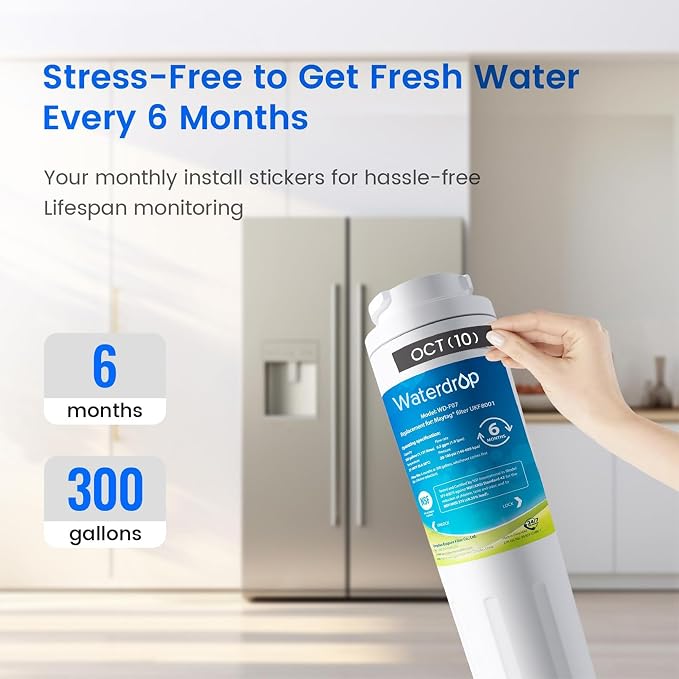 Waterdrop EDR4RXD1 Replacement for EveryDrop® Filter 4, Whirlpool® UKF8001 - Image 7