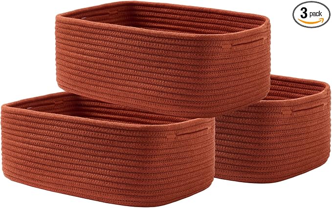 Small Woven Basket, 13.5 x 9.5 x 5 Inches, Storage Basket by KALLAX