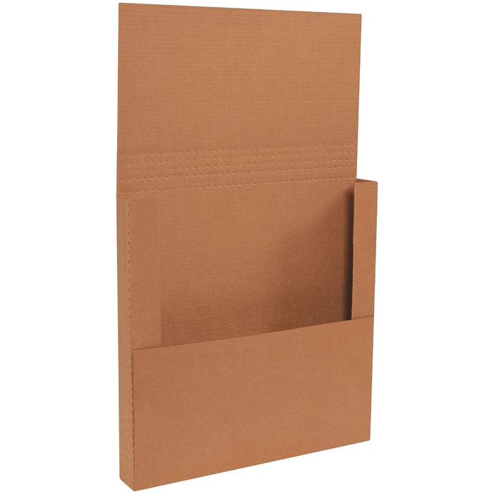 Boxes Fast BFM18182BFK Corrugated Cardboard Easy-Fold Mailers, 18 x 18 x 2 Inches, Fold Over Mailers, Adjustable Die-Cut Shipping Boxes, Multi-Depth, Large Kraft Mailing Boxes (Pack of 50)