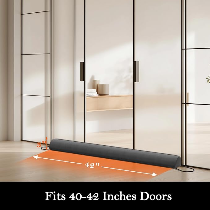 Sunolga 42" Door Draft Stopper Blocks Hot and Cold Air - Image 2