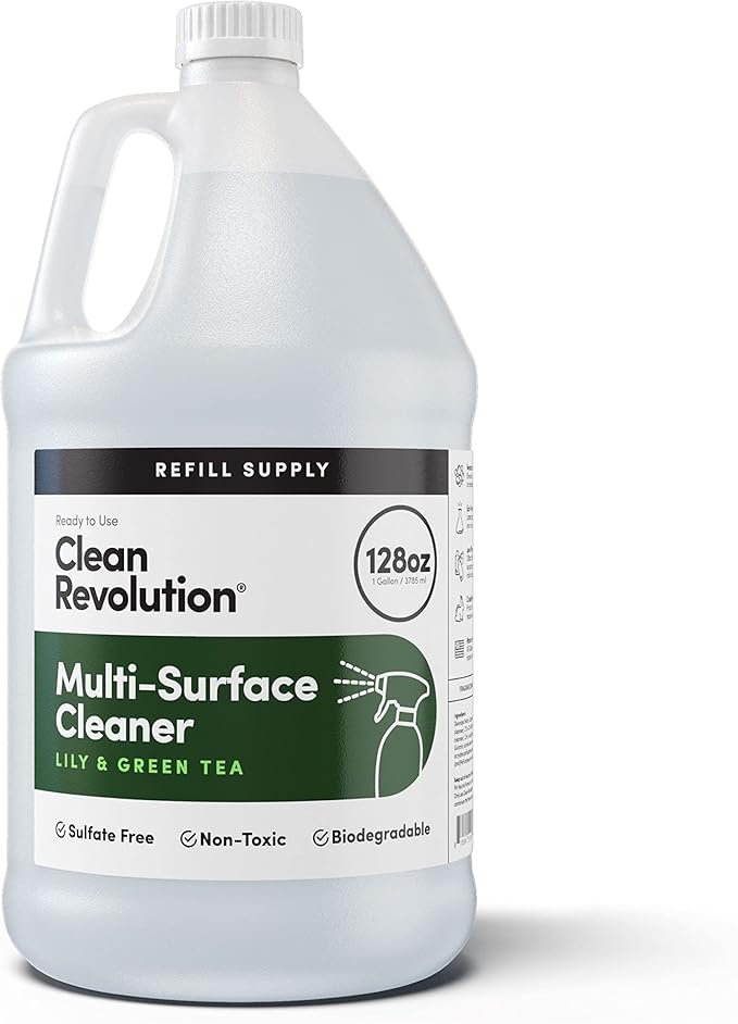 Clean Revolution Multi Surface Cleaner Refill Supply, Eco-Friendly & Plant-Based by CleanRevolution