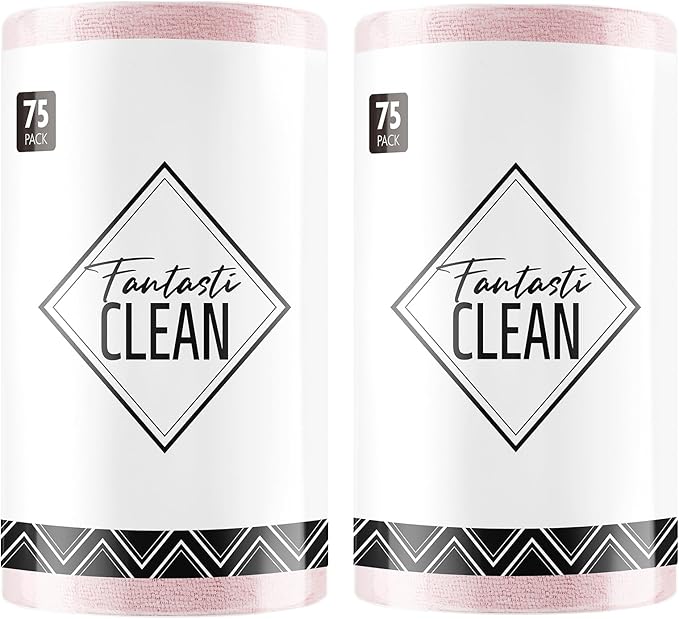 Fantasticlean Microfiber Cleaning Cloth Roll -150 Pack, Tear Away Microfiber by Fantasticlean