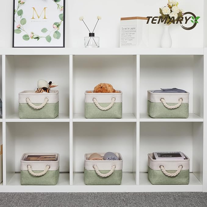 Temary Small Storage Baskets Small Fabric Bins - Image 6