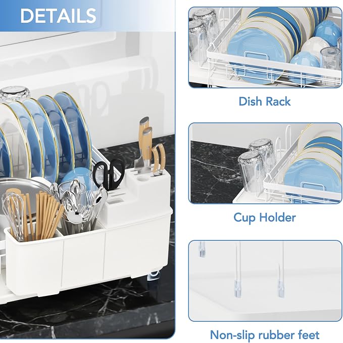ROTTOGOON Expandable Dish Drying Rack - Image 6