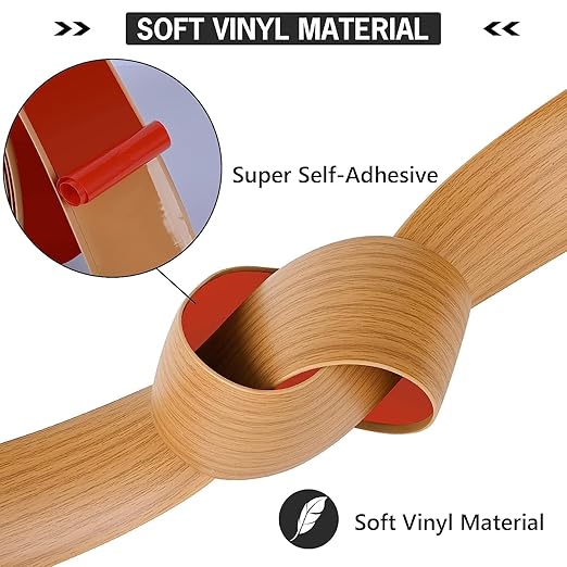 20Ft Floor Transition Strip Self Adhesive Vinyl Cover Floor Strip Flat Divider - Image 3