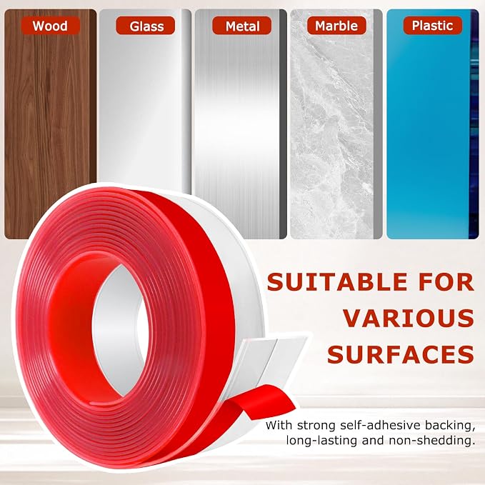Weather Stripping Self Adhesive Door Draft Stopper Flexible Shower Door Bottom - Image 5