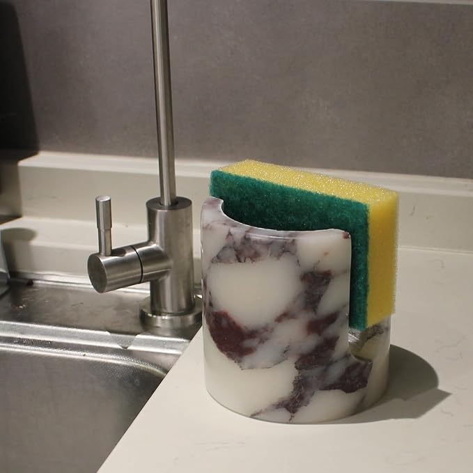 Natural Calacatta Viola Marble Sponge Holder - Image 3