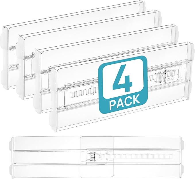 Vtopmart 4 Pack Drawer Dividers by Vtopmart