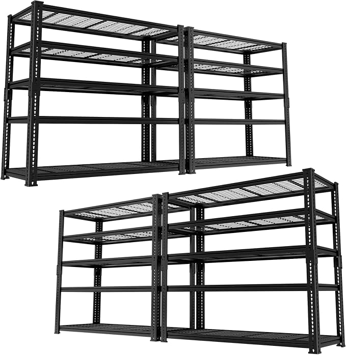 ROOMTEC Garage Shelving, 5 Tier Adjustable Metal Organizer Wire Rack by ROOMTEC