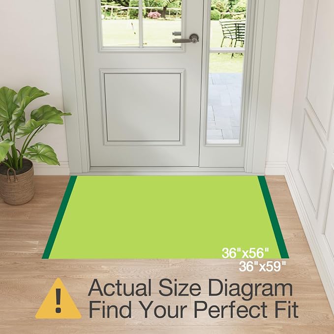 LUMI Ultra Thin Door Mat for Entryway, Easy Clean Welcome Entrance Mat for - Image 2