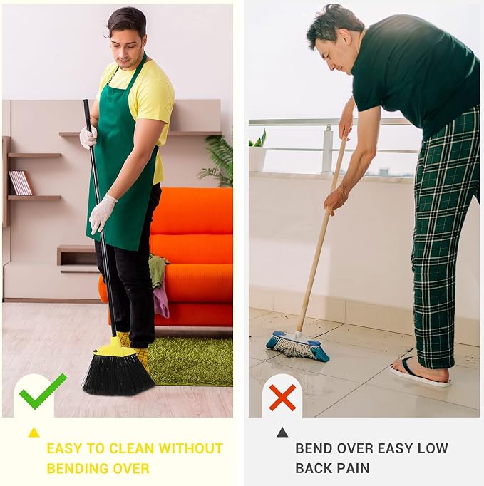 12 Pcs Heavy Duty 53 Inch Commercial Angle Brooms - Image 4