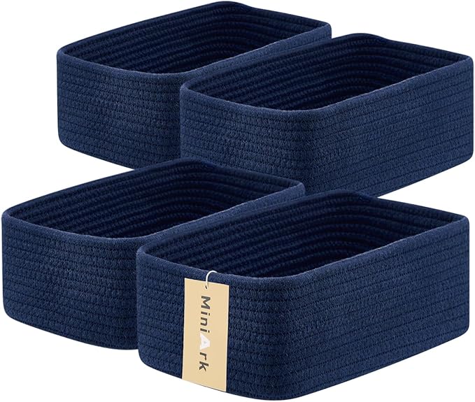 Small Storage Baskets for Organizing | Closet Organizer Bins | Shelf Toy Basket by MiniArkStorageBasketsHome