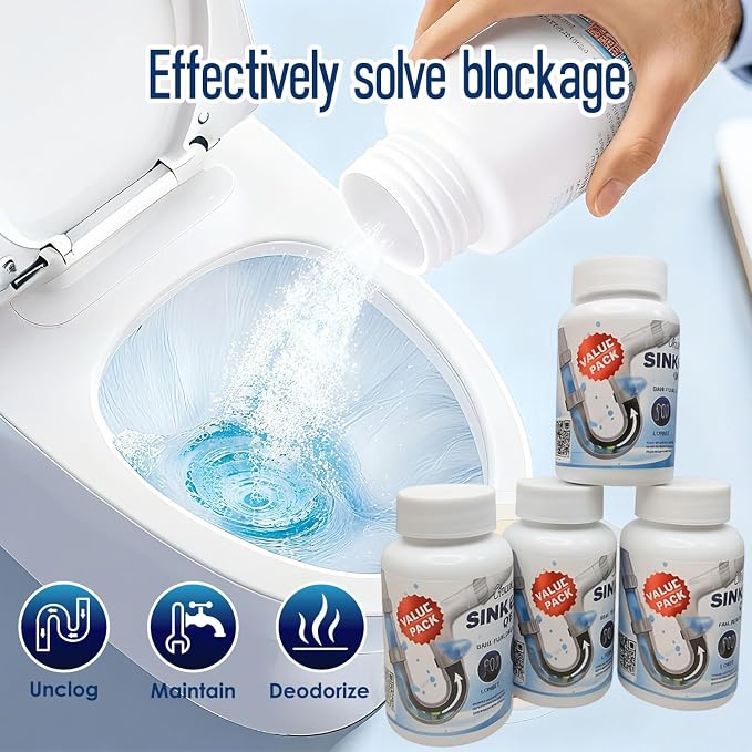Pipe Dredge, Powerful Foaming Sink & Drain Cleaner Powder - Image 3