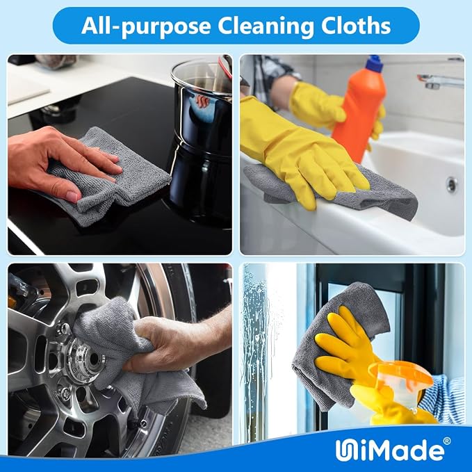 Microfiber Cleaning Cloth, 200 Pack Microfiber Towels - Image 7