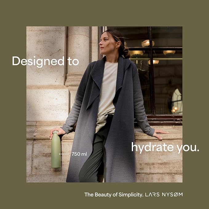 LARS NYSØM Stainless Steel Insulated Water Bottle 12oz 17oz 25oz 34oz 51oz | - Image 3