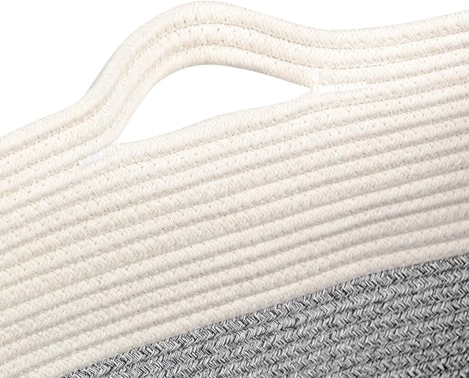 Storage Baskets for Clothes Fabric Cotton Rope Storage Basket - Image 8