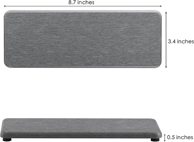 2 Pcs Water Absorbing Stone Trays, Kitchen/Bathroom Sink Soap Dish, Diatomite - Image 8