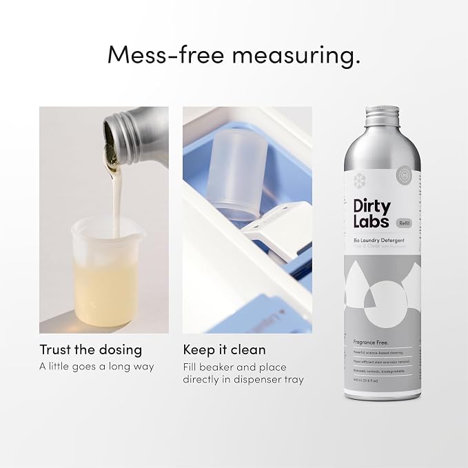 Dirty Labs | Scent Free | Bio Enzyme Liquid Laundry Detergent | 80 Loads | - Image 7
