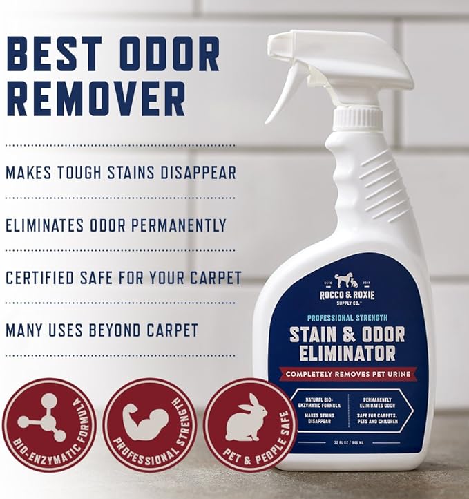 Rocco & Roxie Supply Co. Stain & Strong Odor Eliminator, Enzyme Cleaner - Image 4