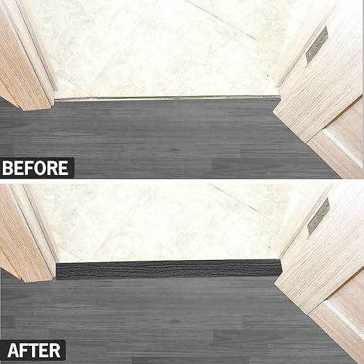 20Ft Floor Transition Strip Self Adhesive Vinyl Cover Floor Strip Flat Divider - Image 4