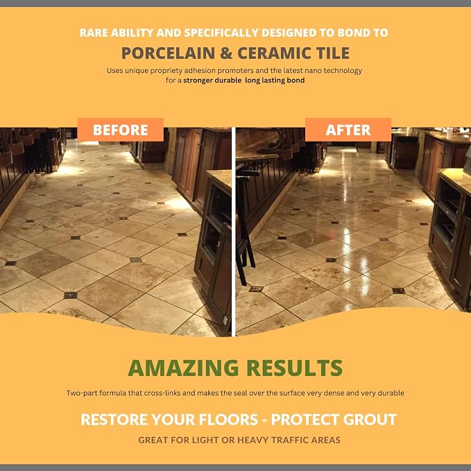 CoverTec GlazeGuard Matte Natural Look Ceramic, Porcelain Tile Grout Sealer - Image 8