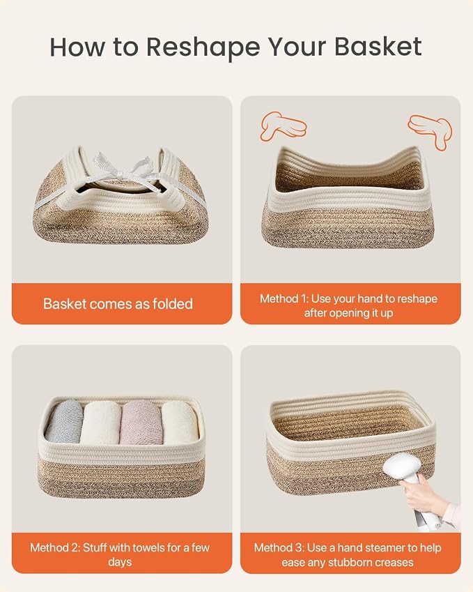 Small Woven Basket, Storage Basket - Image 8