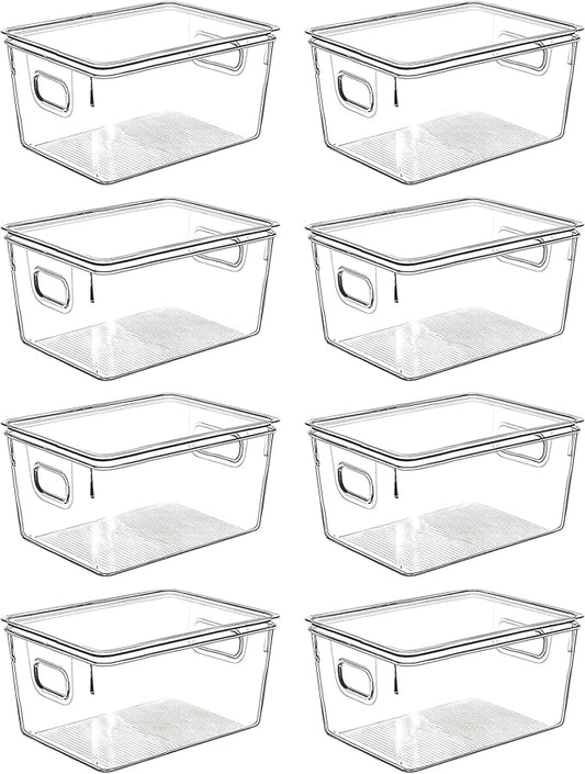 Clear Plastic Storage Bins by CONTROLKITCHEN