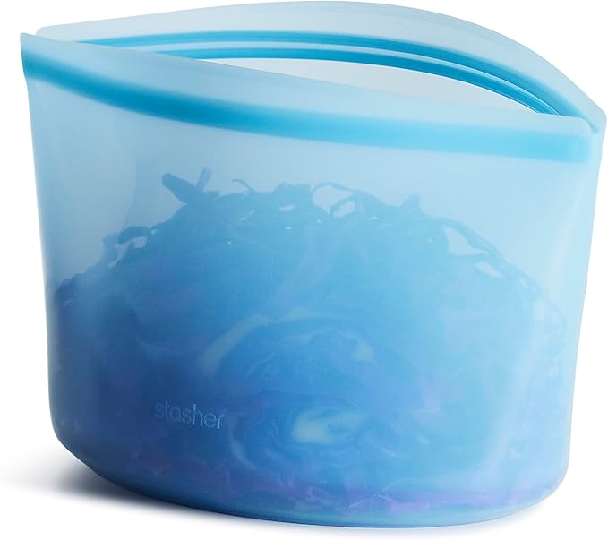 Stasher Premium Silicone Reusable Food Storage Bowl, Sous Vide, Dishwasher by Stasher