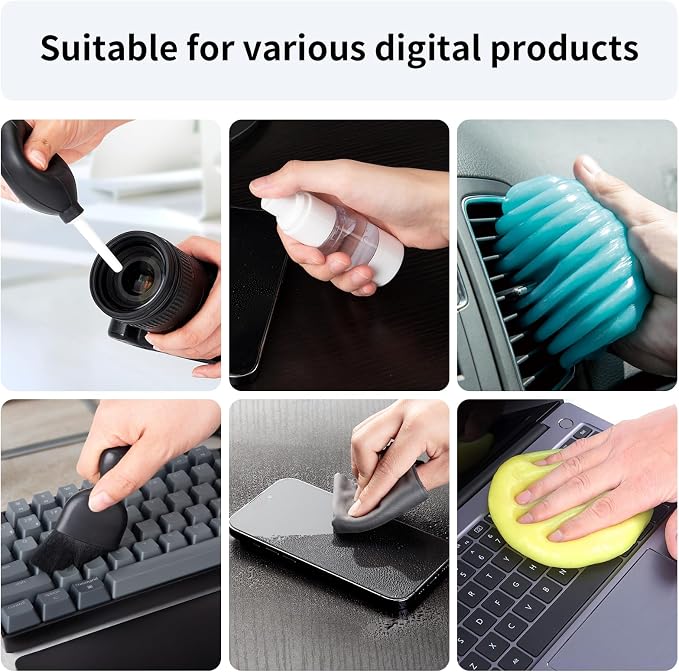 COLORCORAL Laptop Cleaning Kit Keyboard Cleaner Electronic Cleaning Product - Image 7