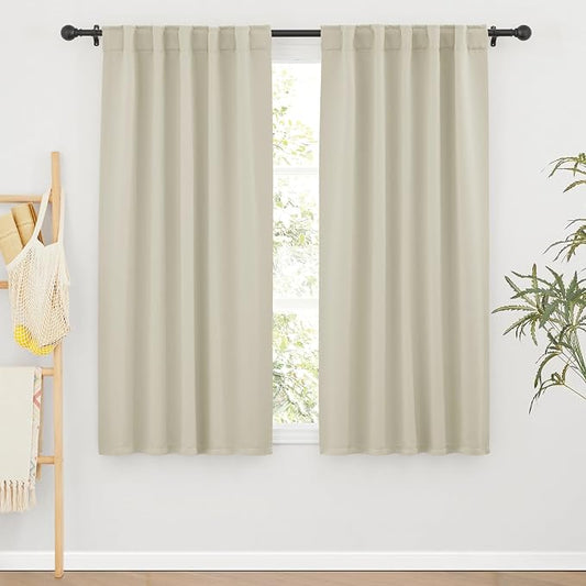 RYB HOME Blackout Curtains for Living Room, Back Tab & Rod Pocket Top by RYBHOME