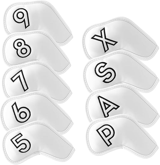 Montela Golf Iron Covers, Golf Iron Head Covers Leather Golf Iron Covers Set by montelagolf