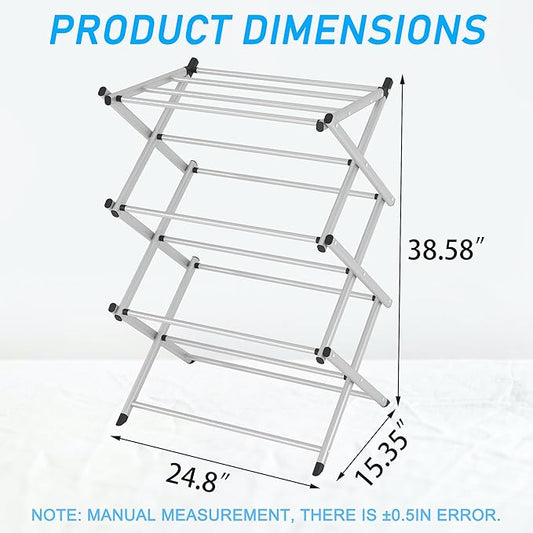 Household Indoor Folding Clothes Drying Rack, Dry Laundry and Hang Clothes - Image 2