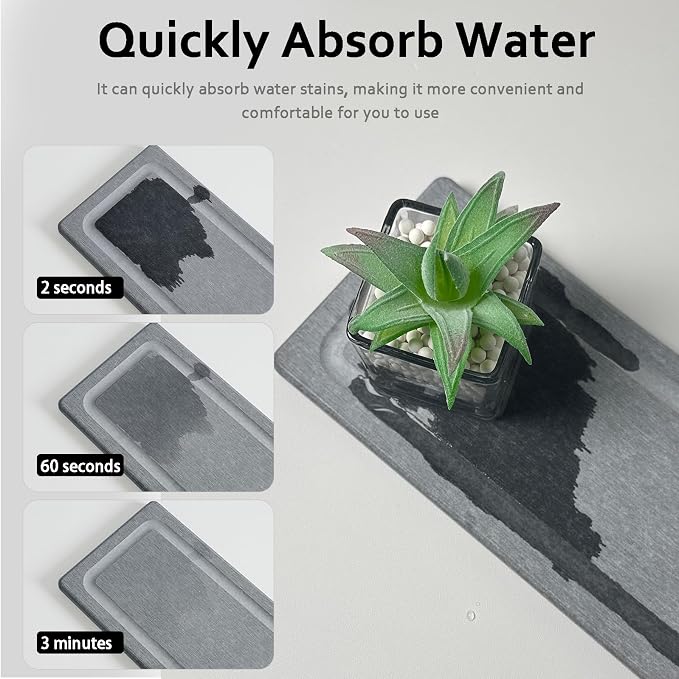 2 PCS Water Absorbing Stone Trays - Image 2