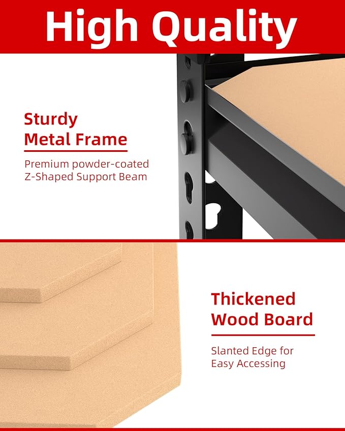 PrimeZone 35.5" x 12" x 72" Heavy Duty Storage Shelves - Image 5