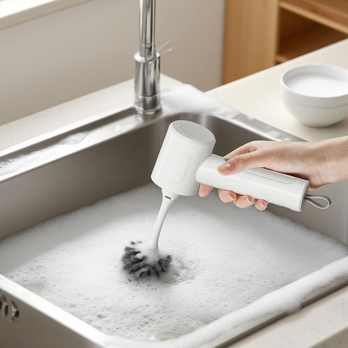 Electric Scrubber Spin- Rechargeable Cordless Handheld Spin Brush - Image 6