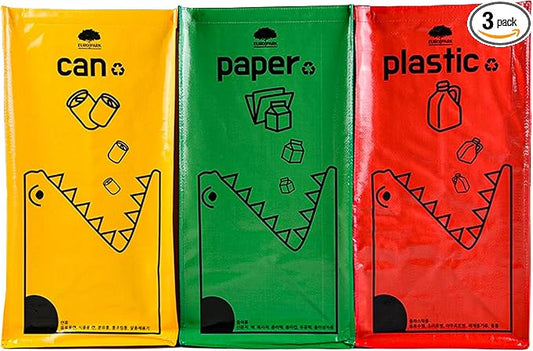 Recycling Bags, Separate Recycling Waste Bin Bags by Saderoy