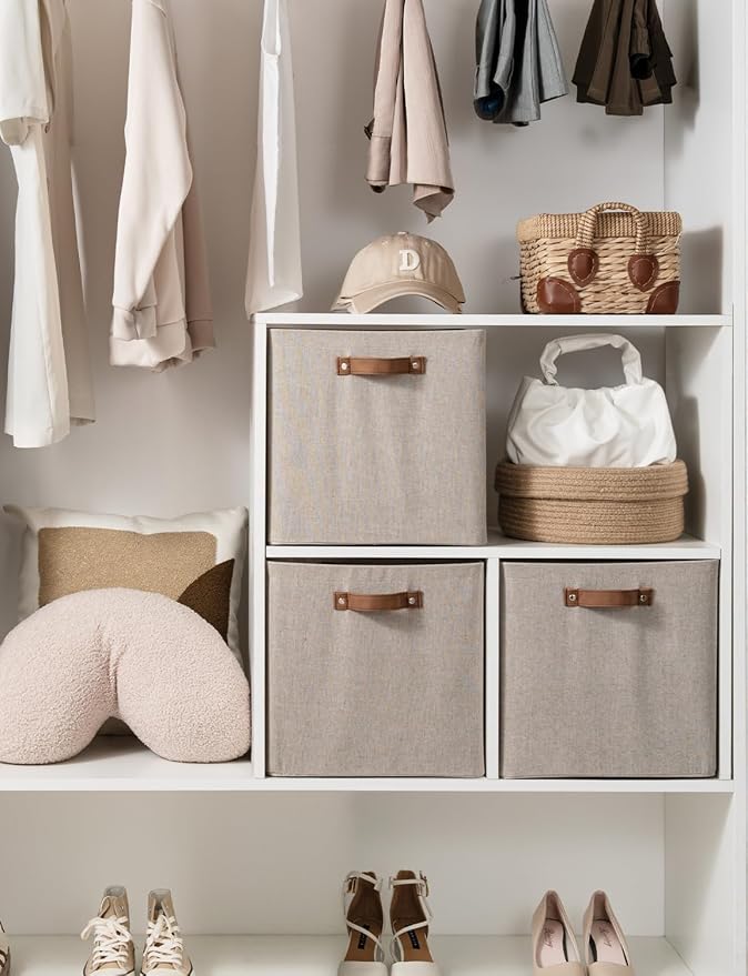 StorageWorks 13x13 Inches Storage Cube, Fabric Storage Bins - Image 6