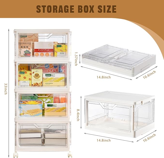 Collapsible Plastic Storage Bins - Image 3