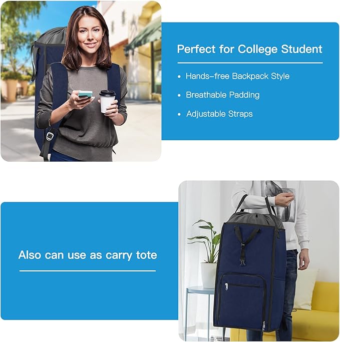 Bukere Laundry Basket, Laundry Backpack Bag