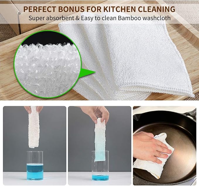 Herda 316L Cast Iron Scrubber Cleaner, Large Cast Iron Chain Mail Scrubber - Image 4