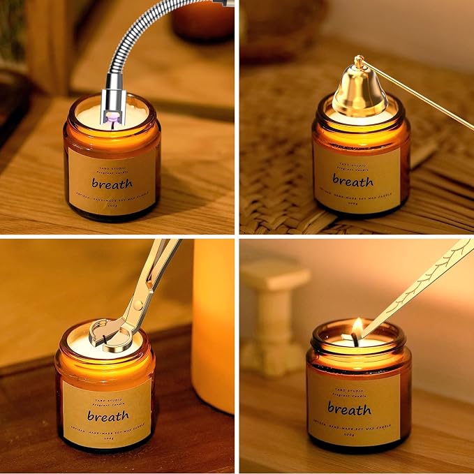 5 in 1 Candle Accessory Set, Candle Wick Trimmer Cutter, Candle Wick Dipper - Image 8