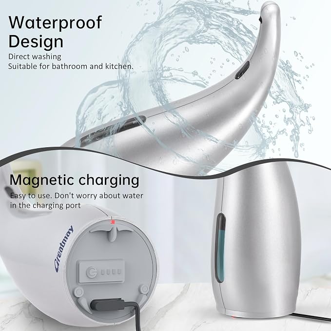 Adjustable Automatic Soap Dispenser Touchless, 4 Adjustable Levels Touchless - Image 4