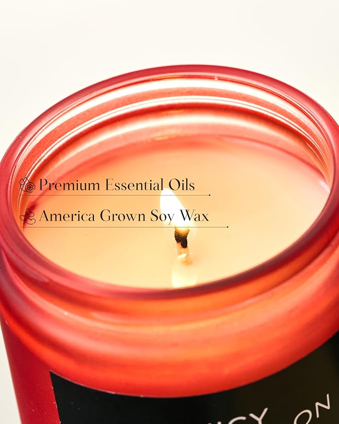 M&SENSE Juicy Watermelon Scented Candle, 7.05oz 50 Hours Clean Non Toxic - Image 4