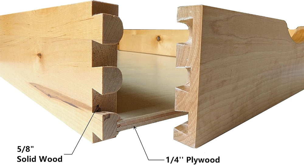 Solid Wood Pull Out Drawer 27" W × 21" D for Kitchen Cabinets, Roll...
