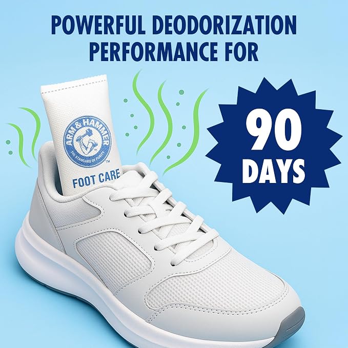 Arm & Hammer In-Shoe Odor Destroying Pouches, Shoe Deodorizer Insert - Image 3