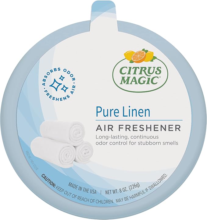 Citrus Magic Odor Absorbing Solid Air Freshener, Pure Linen by CitrusMagic