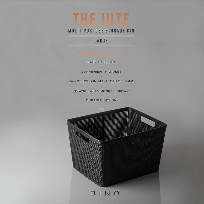 BINO | Woven Plastic Basket | Large, Space - Image 2