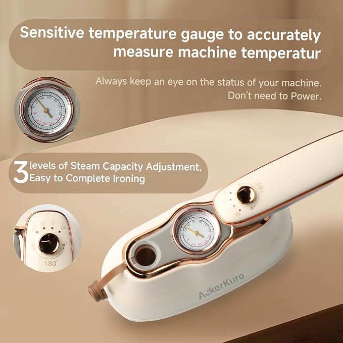 Travel Steamer for Clothes, 1200W Portable Handheld Mini Garment Steamers - Image 6