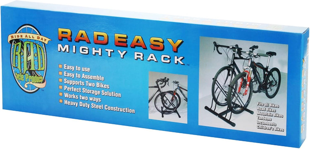 Bike Rack – Dual Bicycle Stand for Mountain, Road, or Kid’s Bikes – Indoor or...