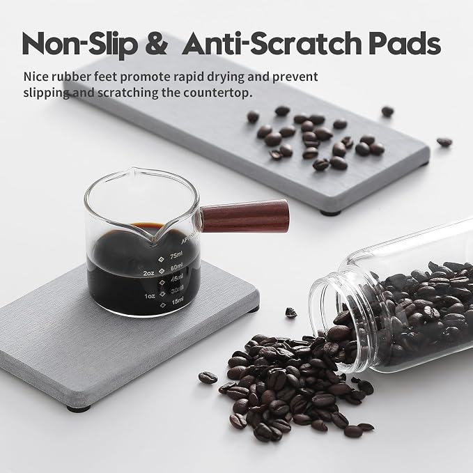 3PCS Bathroom Sink Vanity Trays, Quick Stone Drying Mat Dish Soap Dispenser - Image 5